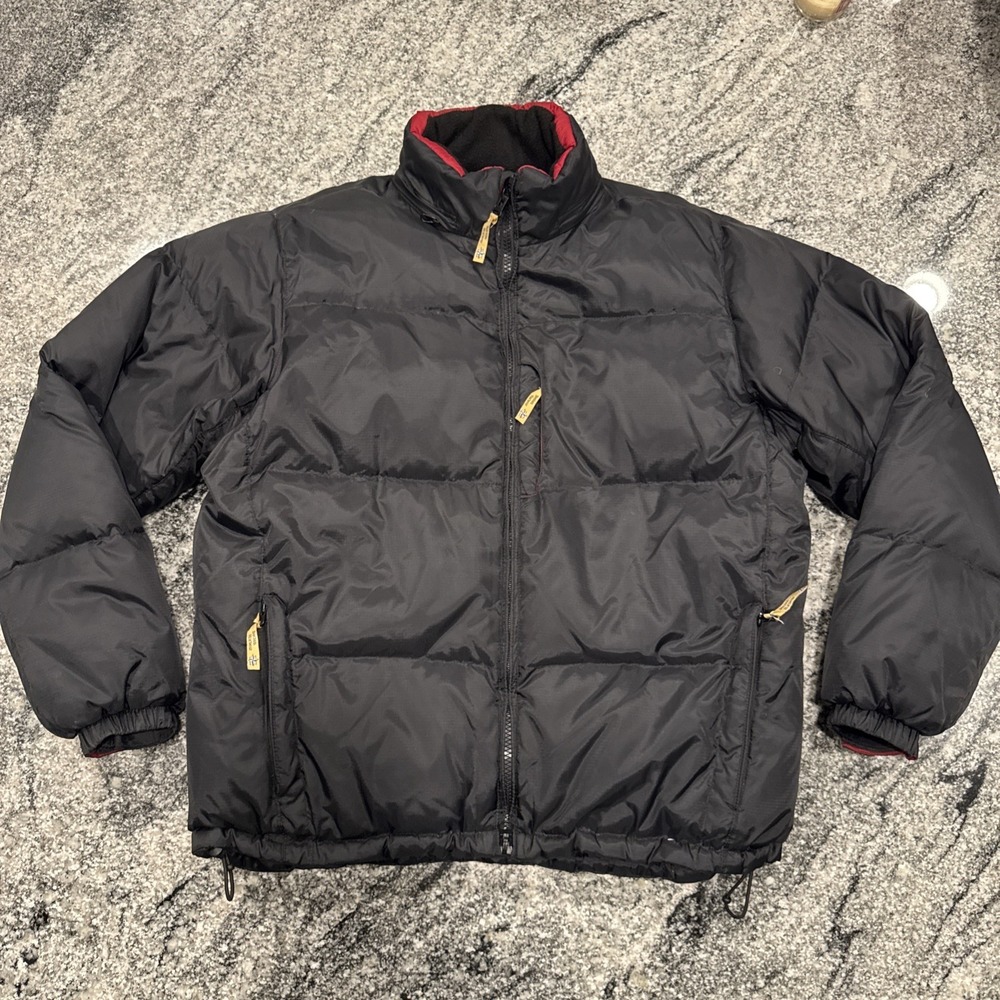 Vintage Boston Harbour‎ Men's Large Black goose Down Puffer Insulated Jacket